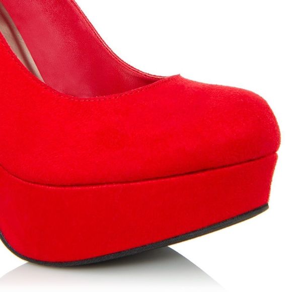 🔥 Mix & Match 2/$40 🔥 JustFab Red "Alex" Heel - Picture 7 of 11